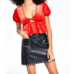 Bar lll - Fiery Red Top  XL NWT